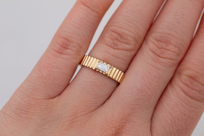 2 CT Round Three Stones Lab Grown Diamond Engagement Ring