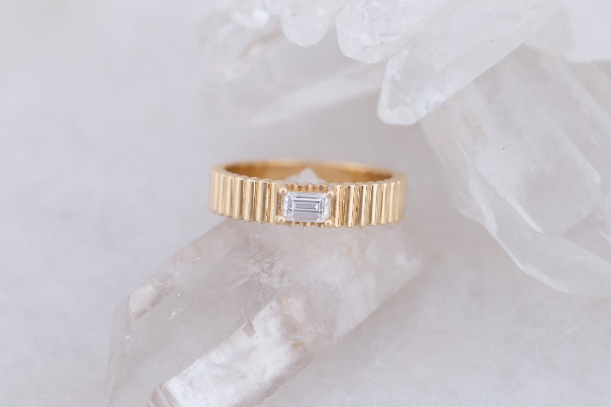 2 CT Round Three Stones Lab Grown Diamond Engagement Ring
