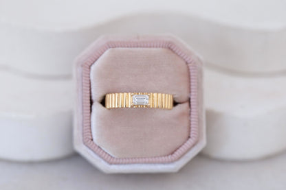 2 CT Round Three Stones Lab Grown Diamond Engagement Ring