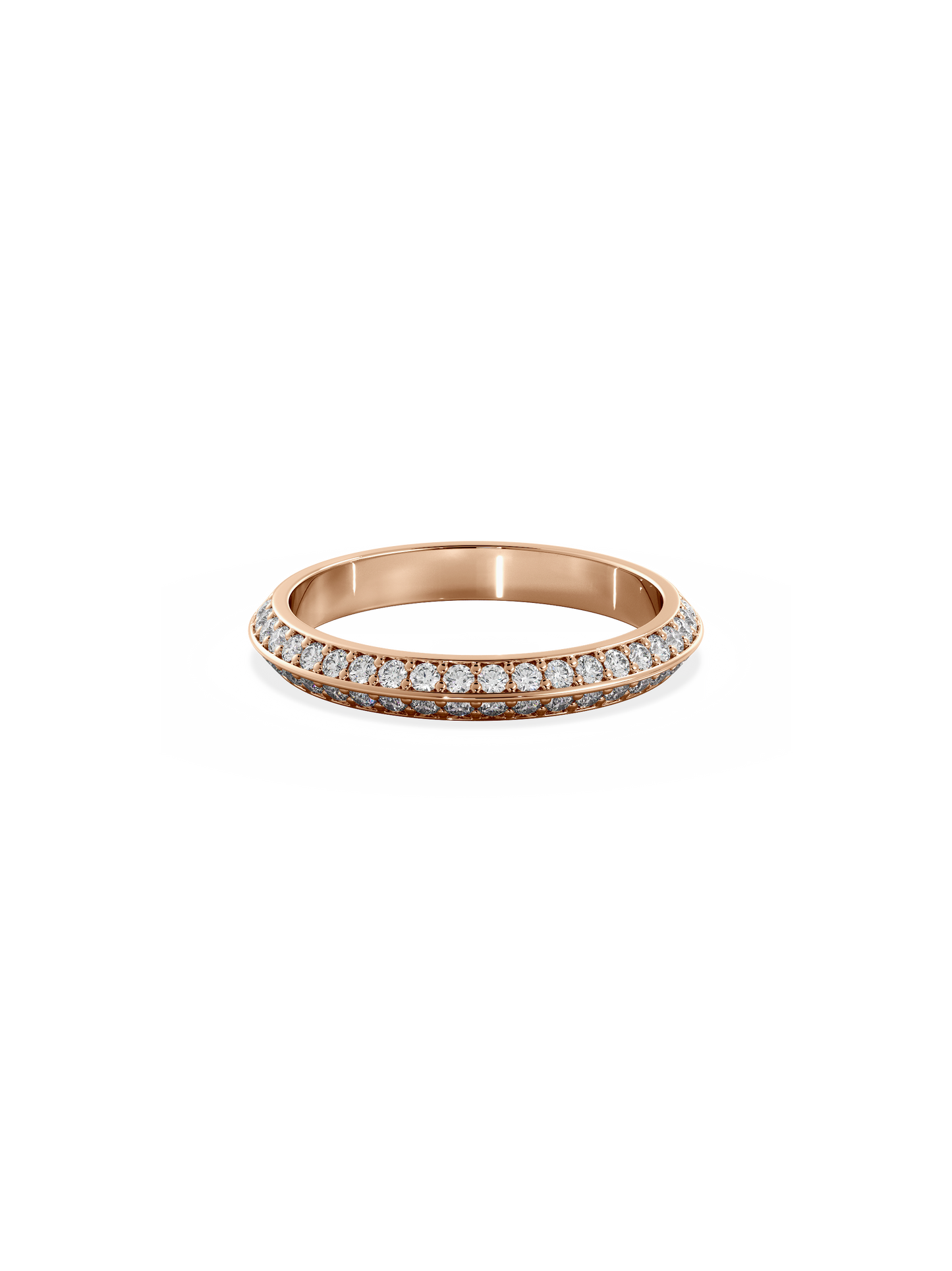 0.37 CT Round Full Eternity Lab Grown Diamond Wedding Band