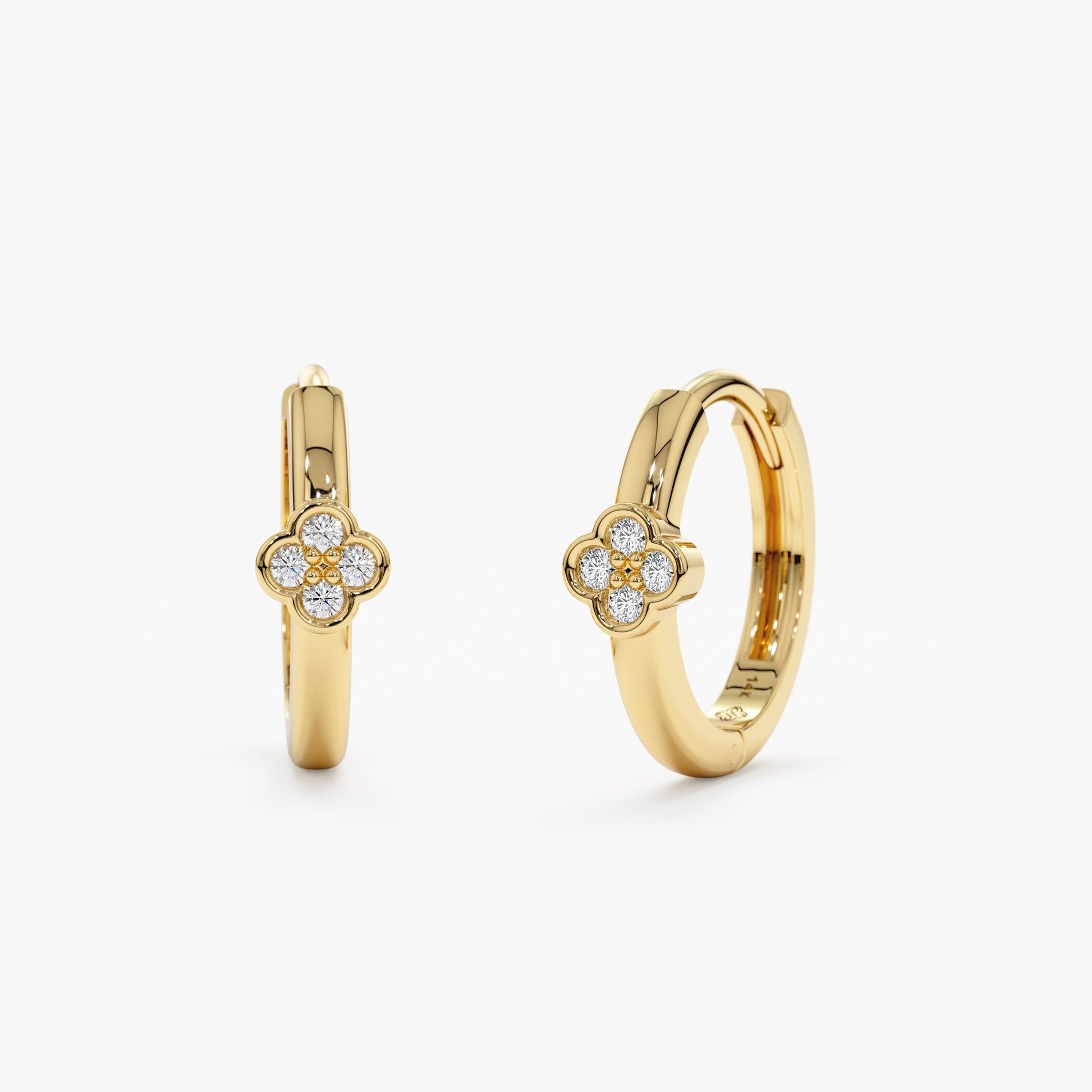1.0 CT Round Bezel Solitaire Lab Grown Diamond Earrings