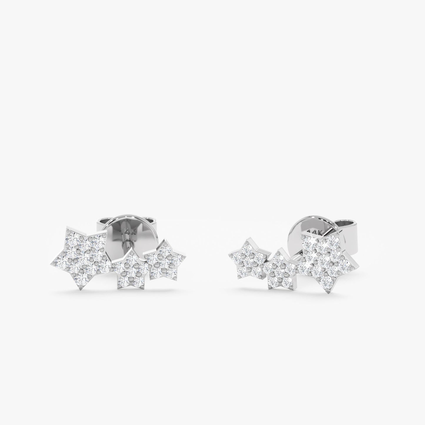 1.0 CT Round Bezel Solitaire Lab Grown Diamond Earrings