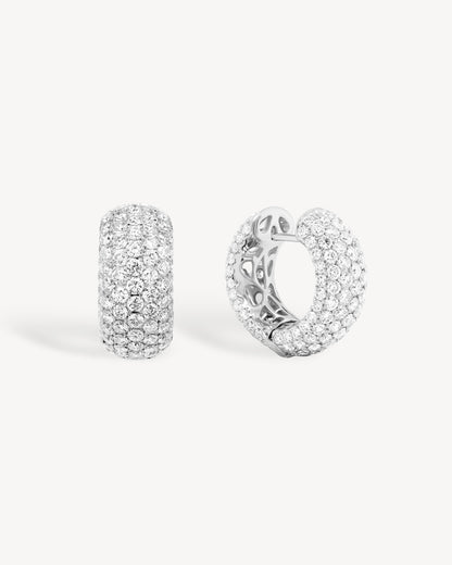 1.0 CT Round Bezel Solitaire Lab Grown Diamond Earrings