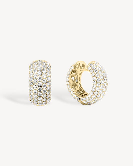 1.0 CT Round Bezel Solitaire Lab Grown Diamond Earrings
