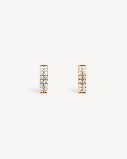 1.0 CT Round Bezel Solitaire Lab Grown Diamond Earrings