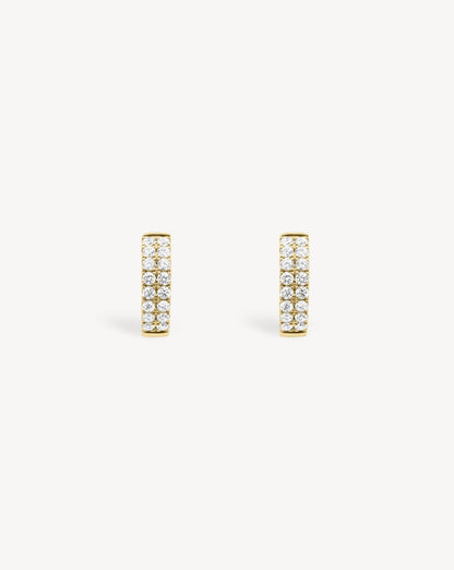 1.0 CT Round Bezel Solitaire Lab Grown Diamond Earrings