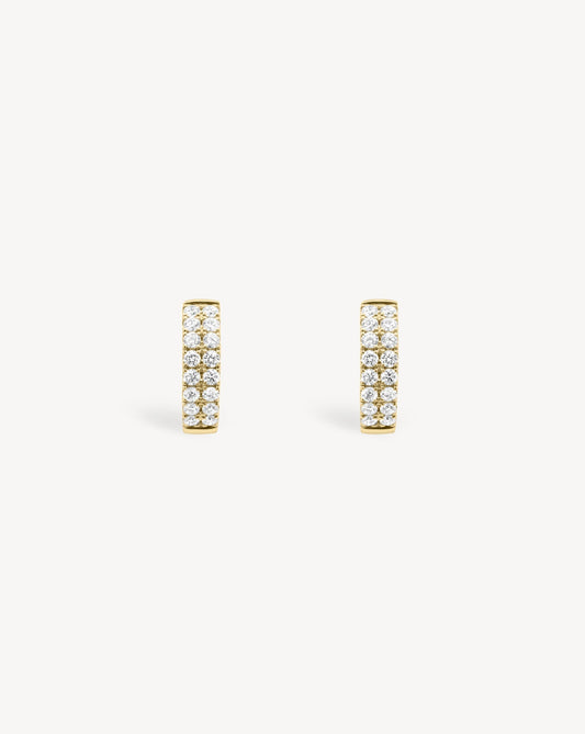 1.0 CT Round Bezel Solitaire Lab Grown Diamond Earrings