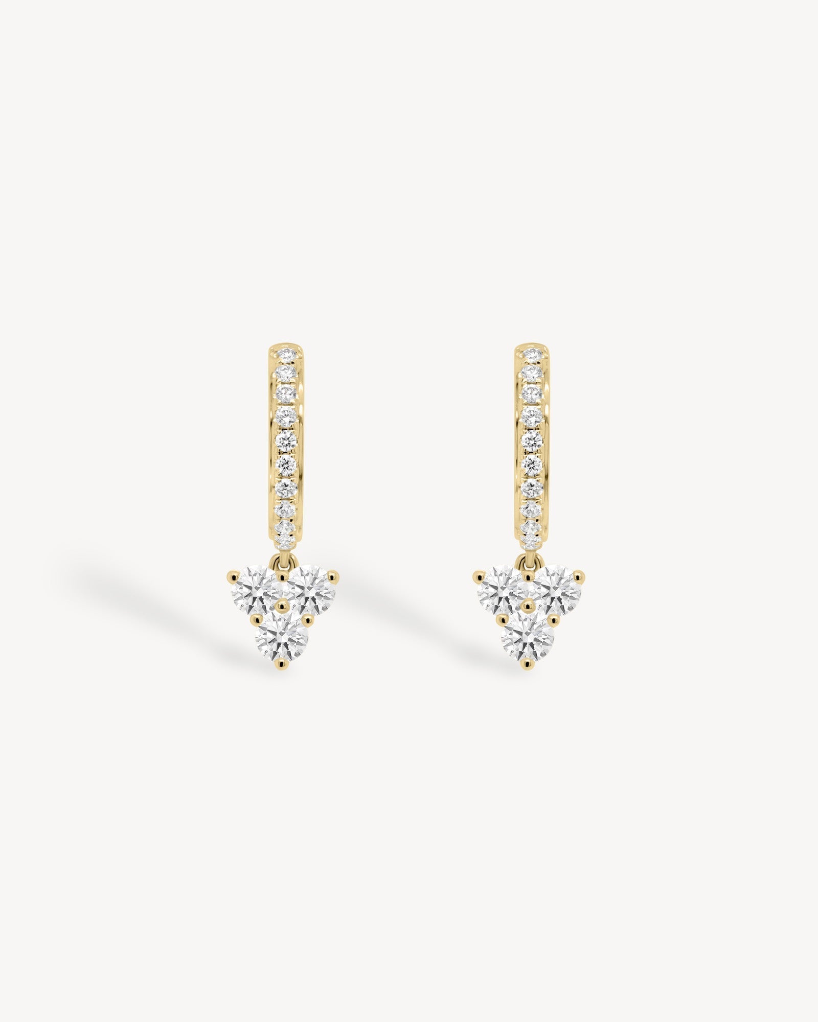 1.0 CT Round Bezel Solitaire Lab Grown Diamond Earrings