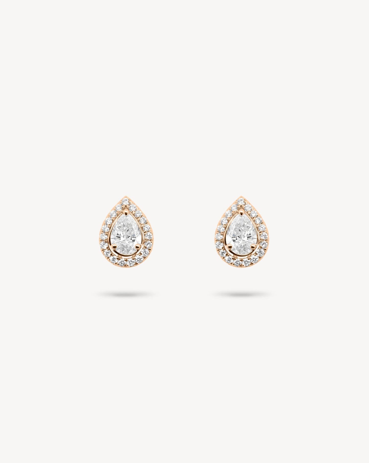 1.0 CT Round Bezel Solitaire Lab Grown Diamond Earrings