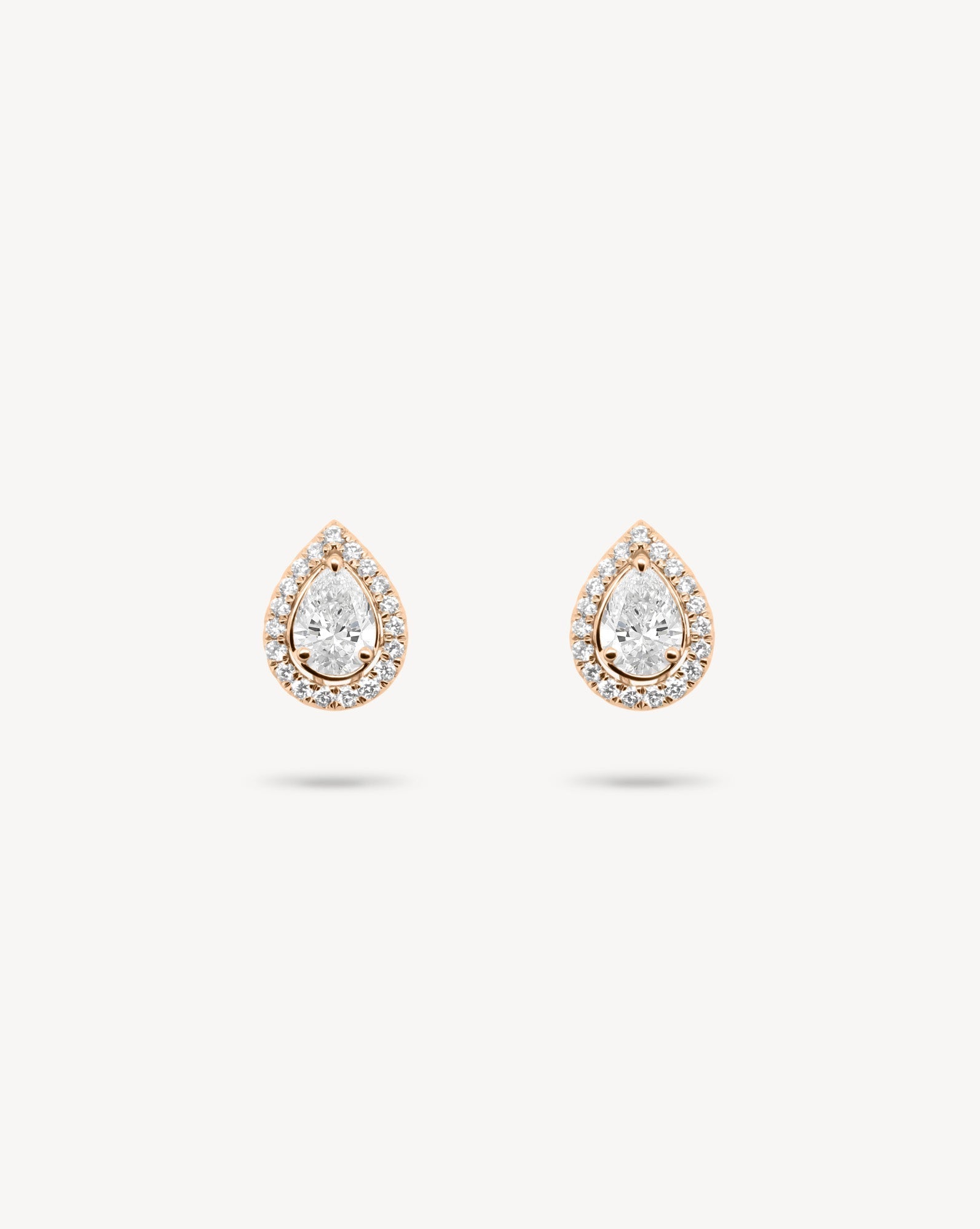 1.0 CT Round Bezel Solitaire Lab Grown Diamond Earrings