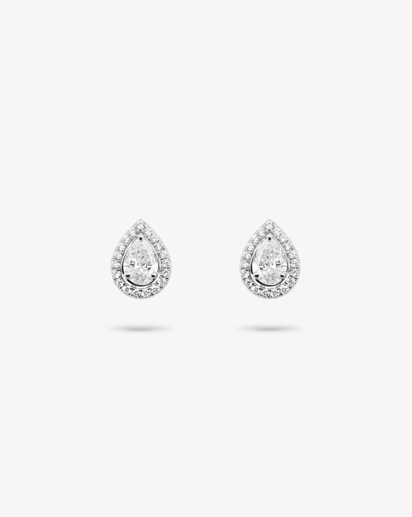 1.0 CT Round Bezel Solitaire Lab Grown Diamond Earrings