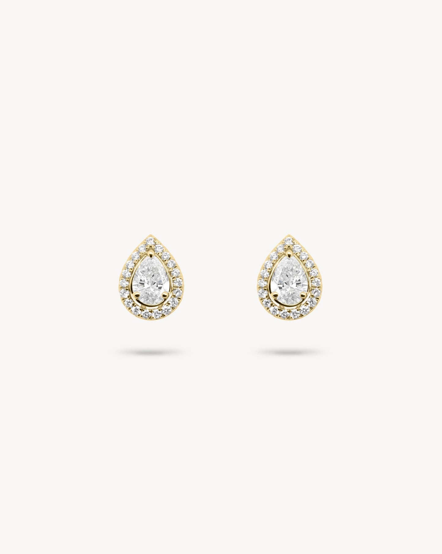 1.0 CT Round Bezel Solitaire Lab Grown Diamond Earrings