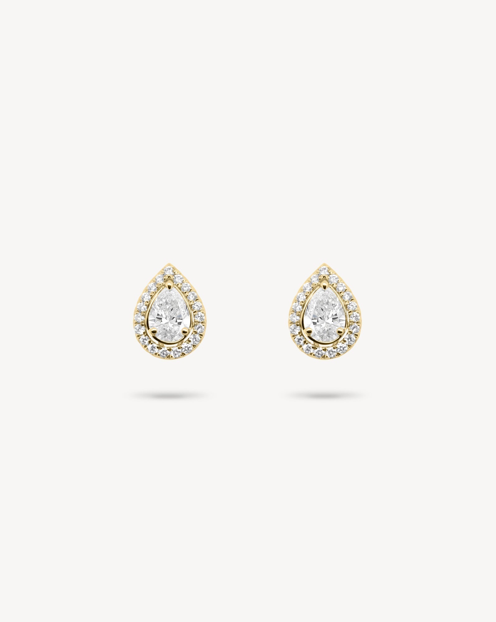 1.0 CT Round Bezel Solitaire Lab Grown Diamond Earrings