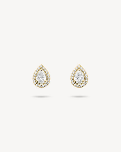 1.0 CT Round Bezel Solitaire Lab Grown Diamond Earrings