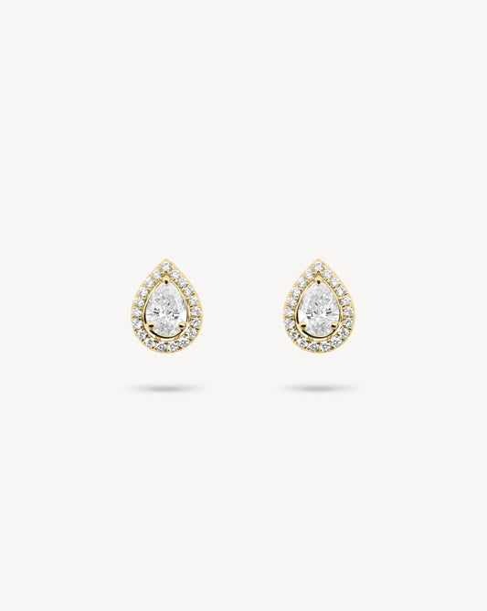1.0 CT Round Bezel Solitaire Lab Grown Diamond Earrings