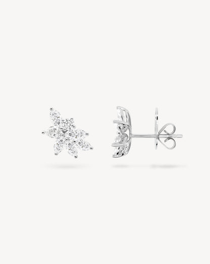 1.0 CT Round Bezel Solitaire Lab Grown Diamond Earrings