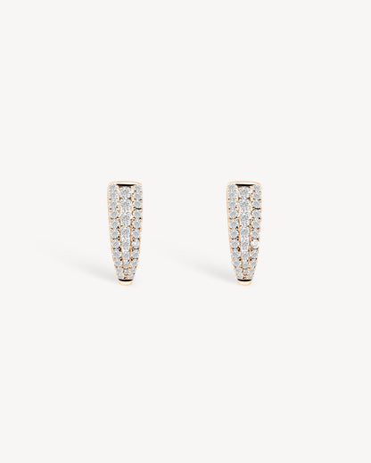 1.0 CT Round Bezel Solitaire Lab Grown Diamond Earrings