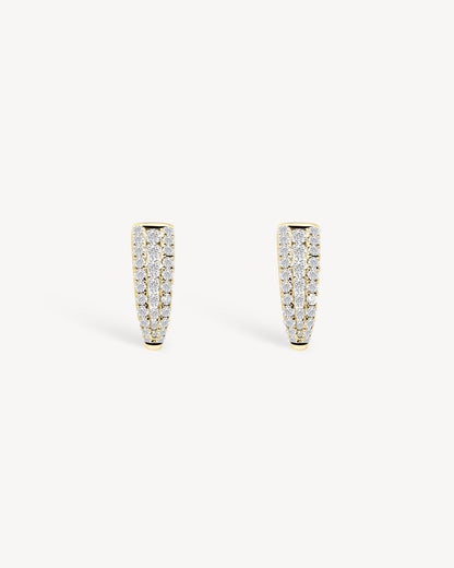 1.0 CT Round Bezel Solitaire Lab Grown Diamond Earrings