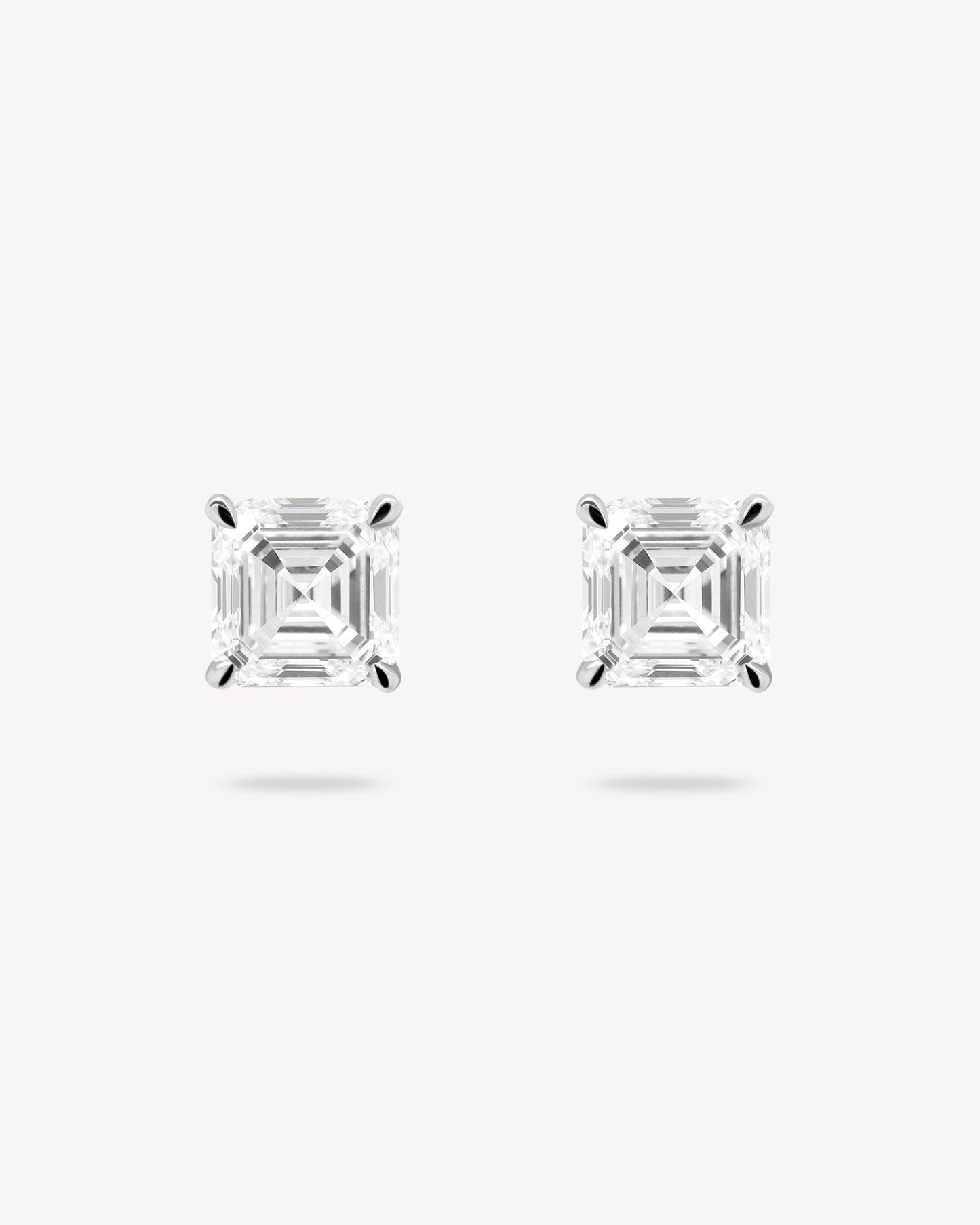 1.0 CT Round Bezel Solitaire Lab Grown Diamond Earrings