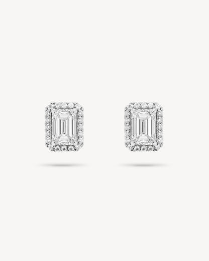 1.0 CT Round Bezel Solitaire Lab Grown Diamond Earrings