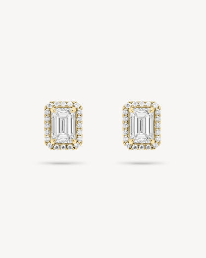 1.0 CT Round Bezel Solitaire Lab Grown Diamond Earrings
