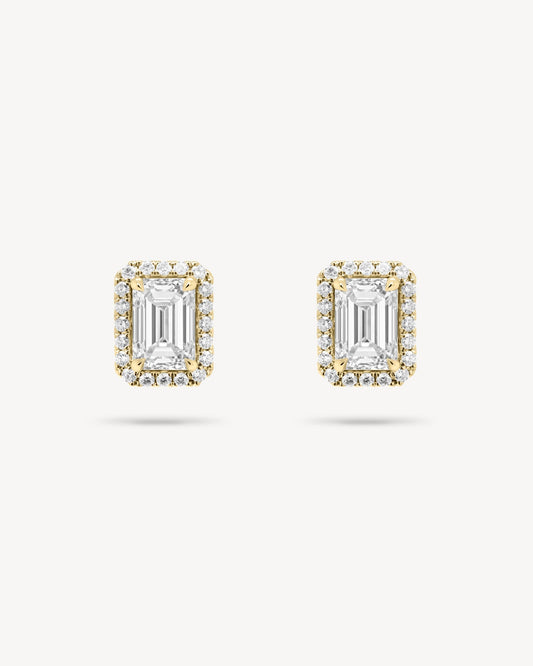 1.0 CT Round Bezel Solitaire Lab Grown Diamond Earrings