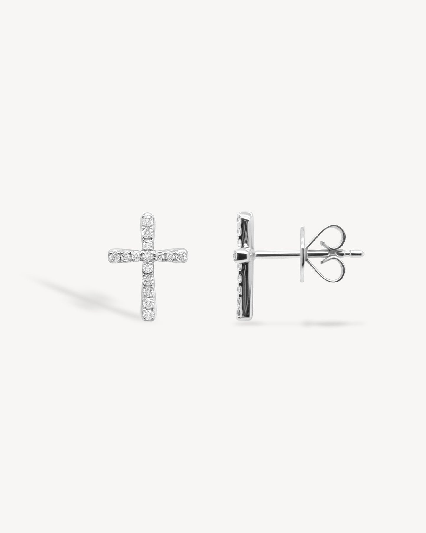 1.0 CT Round Bezel Solitaire Lab Grown Diamond Earrings