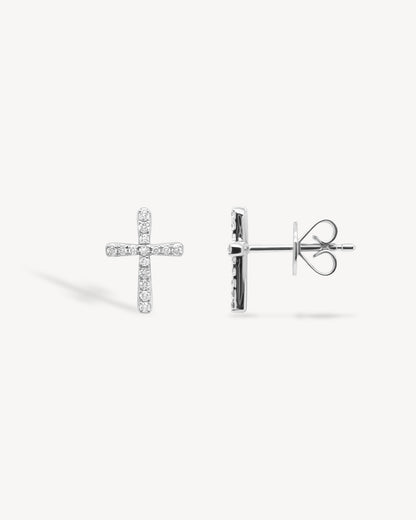 1.0 CT Round Bezel Solitaire Lab Grown Diamond Earrings