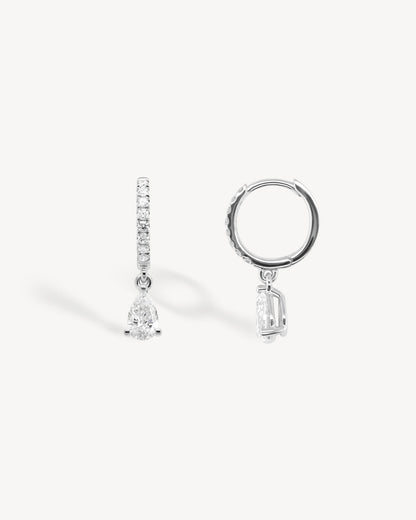 1.0 CT Round Bezel Solitaire Lab Grown Diamond Earrings