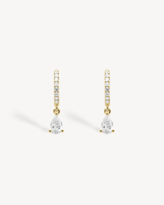 1.0 CT Round Bezel Solitaire Lab Grown Diamond Earrings