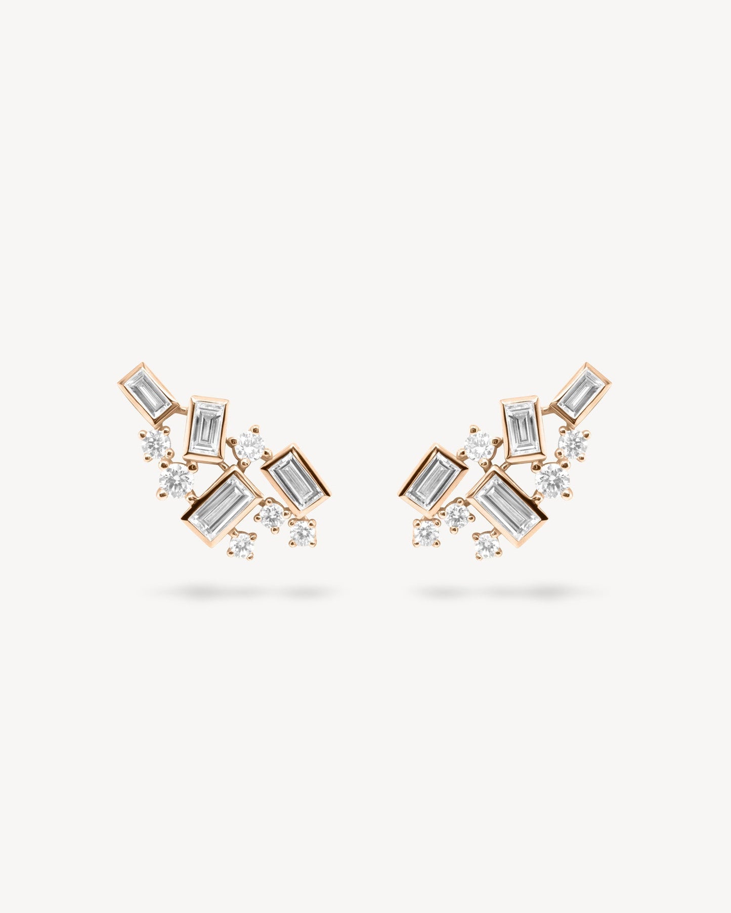 1.0 CT Round Bezel Solitaire Lab Grown Diamond Earrings
