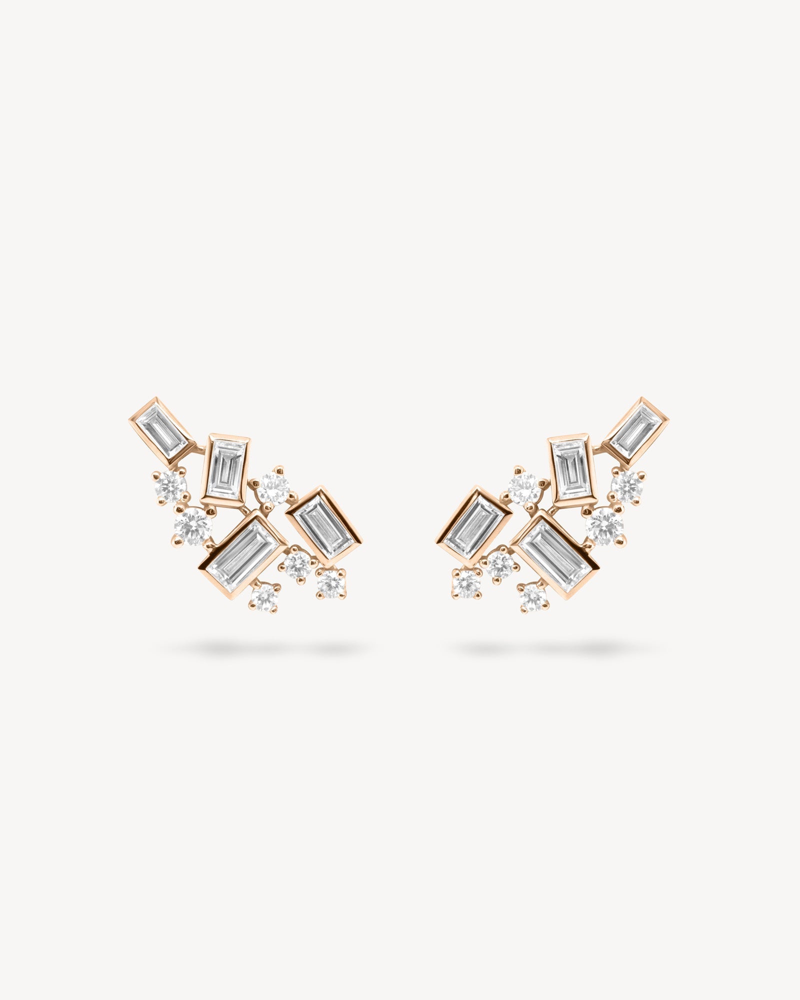 1.0 CT Round Bezel Solitaire Lab Grown Diamond Earrings