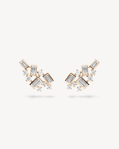 1.0 CT Round Bezel Solitaire Lab Grown Diamond Earrings