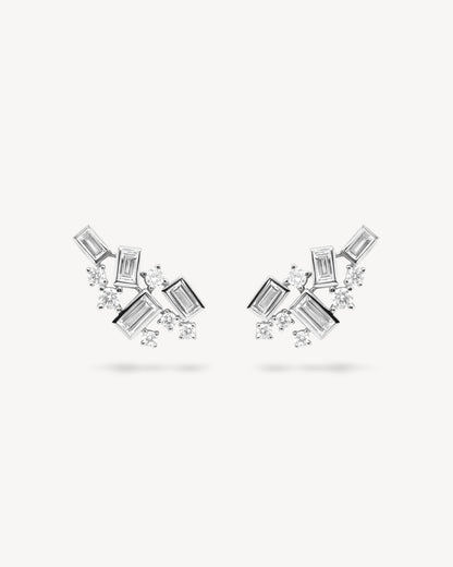 1.0 CT Round Bezel Solitaire Lab Grown Diamond Earrings
