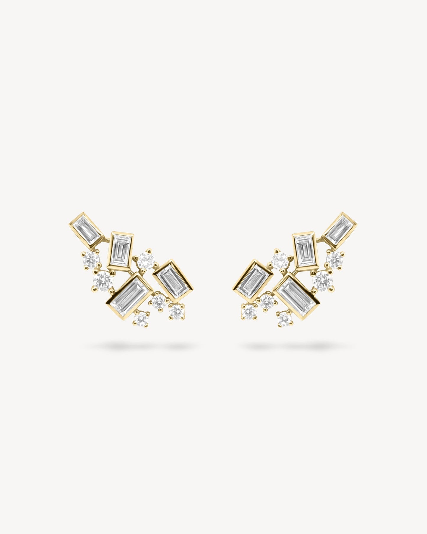 1.0 CT Round Bezel Solitaire Lab Grown Diamond Earrings