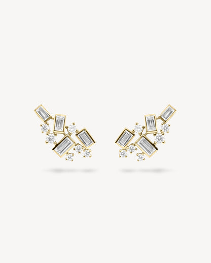 1.0 CT Round Bezel Solitaire Lab Grown Diamond Earrings