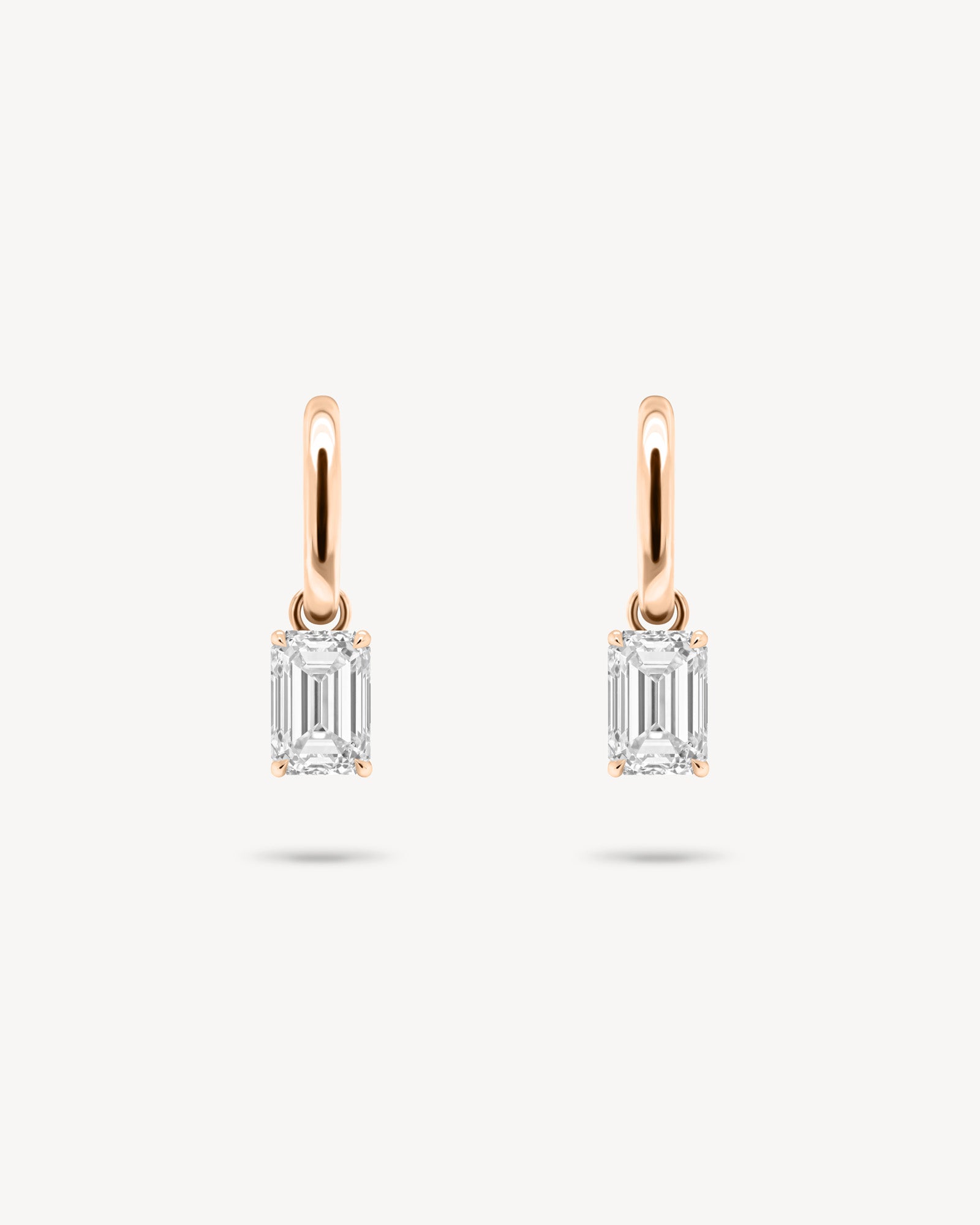 1.0 CT Round Bezel Solitaire Lab Grown Diamond Earrings