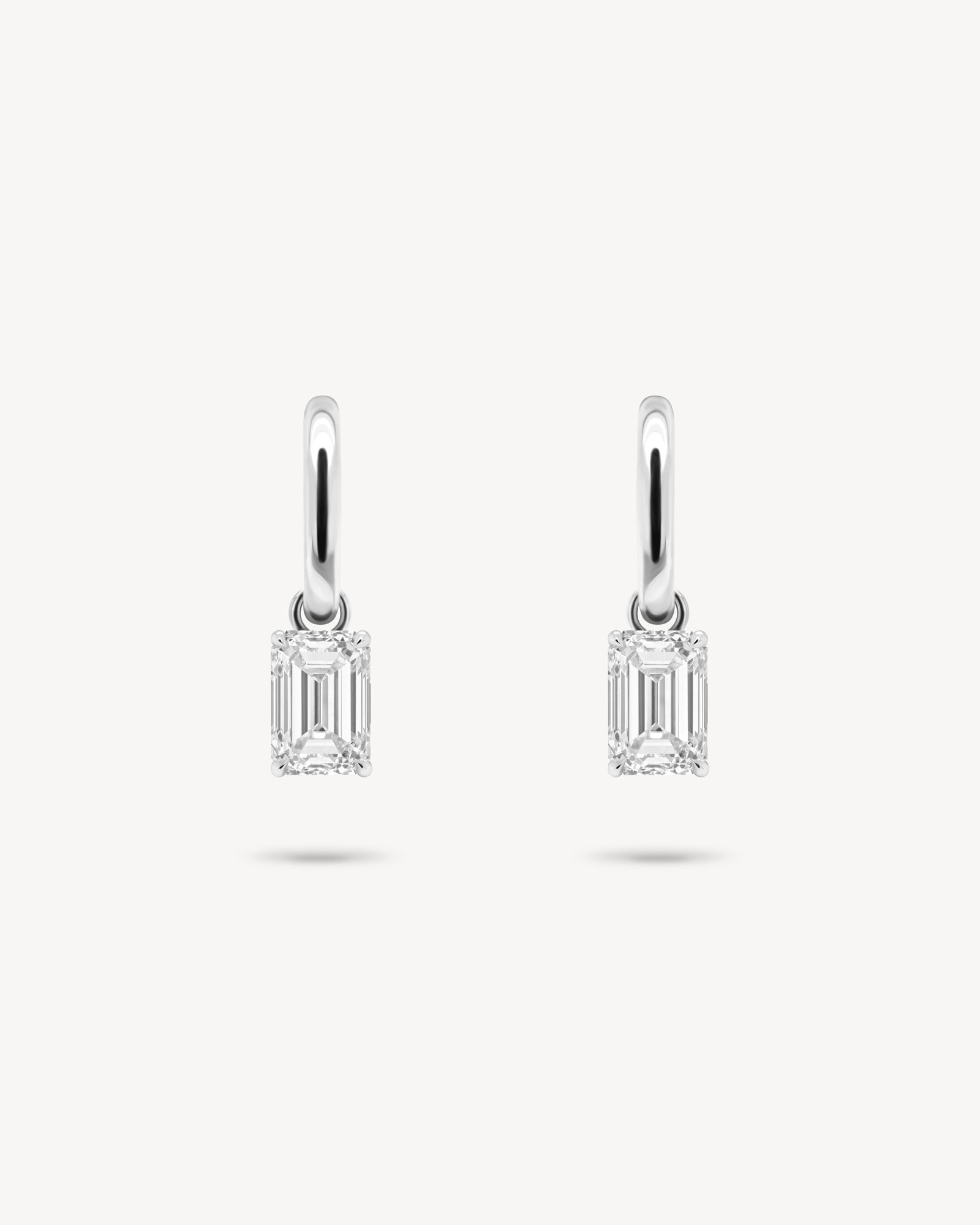 1.0 CT Round Bezel Solitaire Lab Grown Diamond Earrings