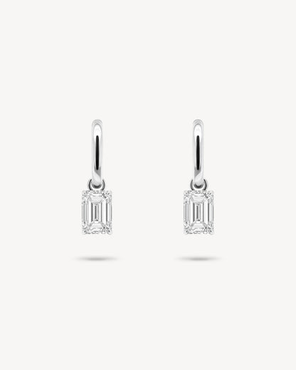 1.0 CT Round Bezel Solitaire Lab Grown Diamond Earrings