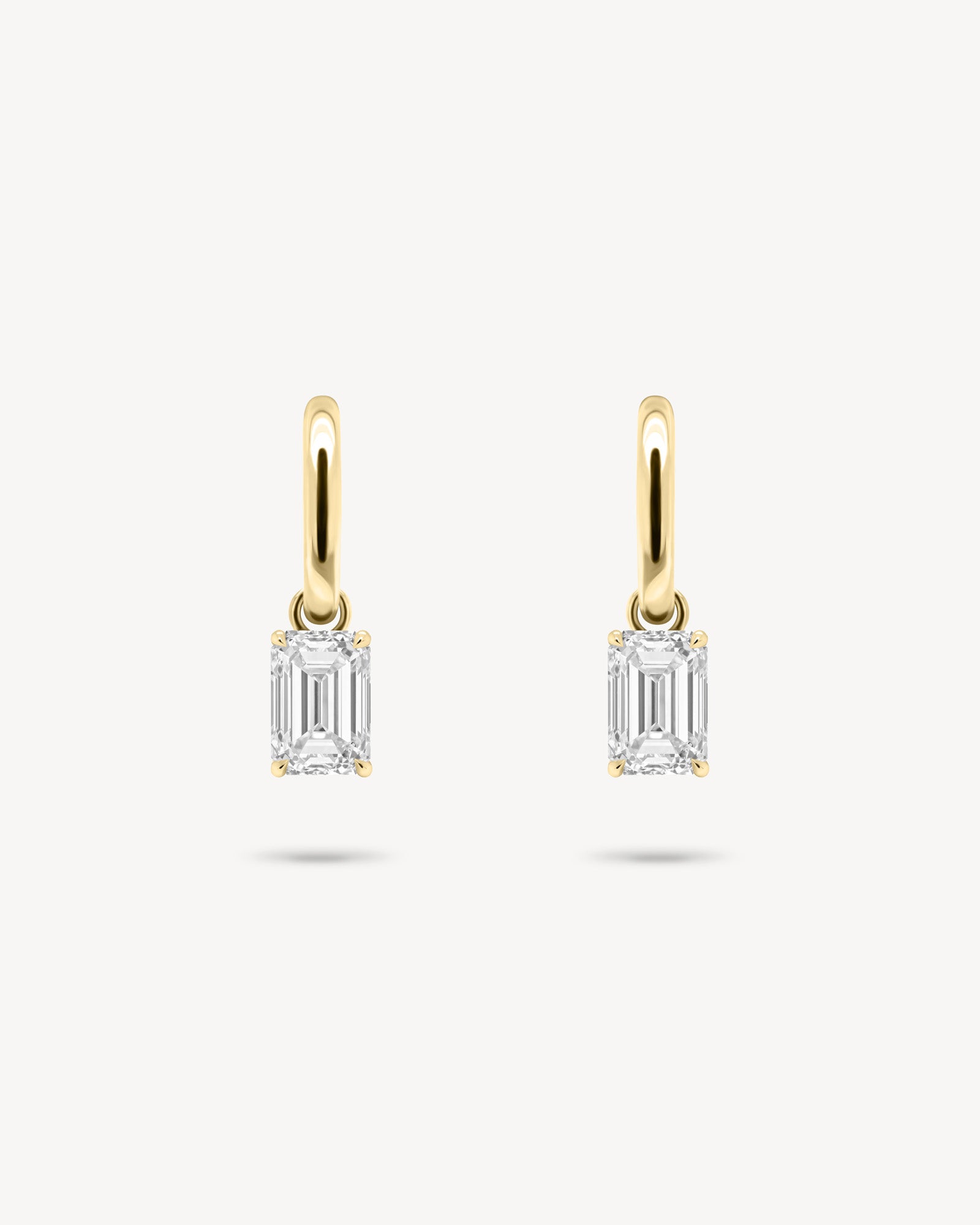 1.0 CT Round Bezel Solitaire Lab Grown Diamond Earrings