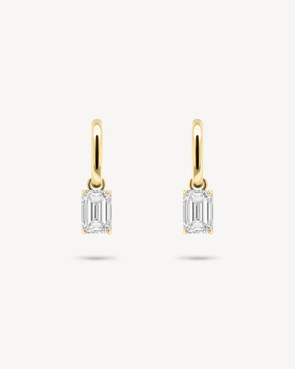 1.0 CT Round Bezel Solitaire Lab Grown Diamond Earrings