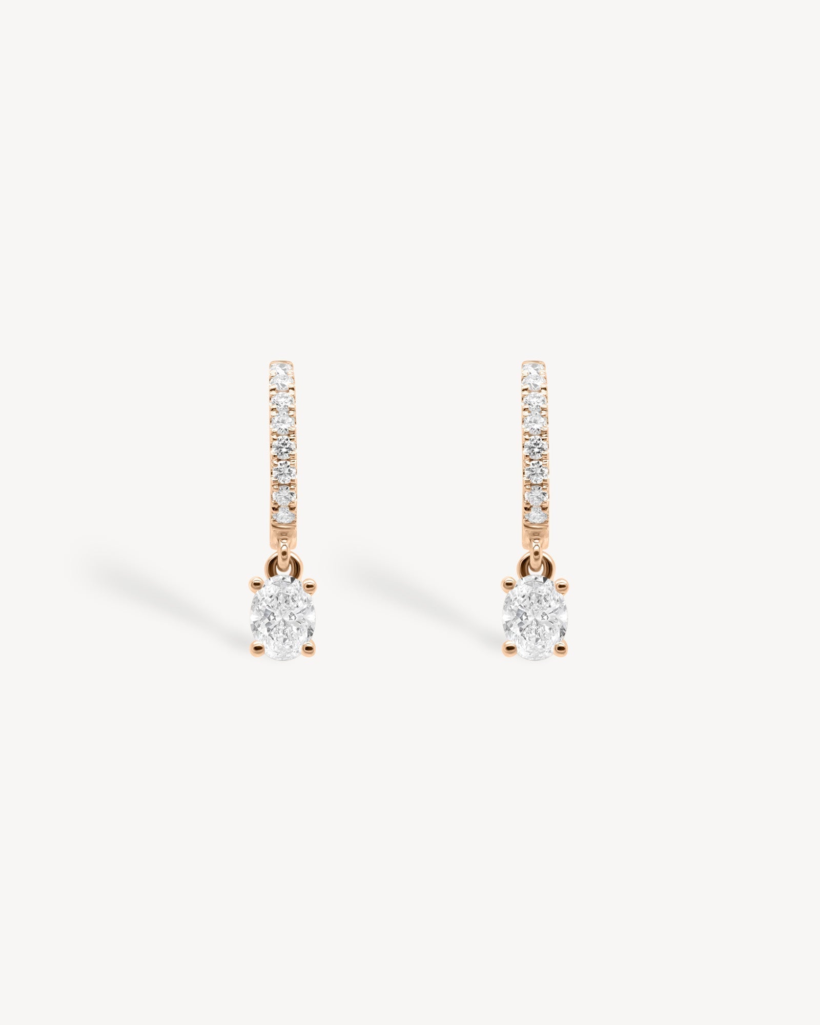 1.0 CT Round Bezel Solitaire Lab Grown Diamond Earrings