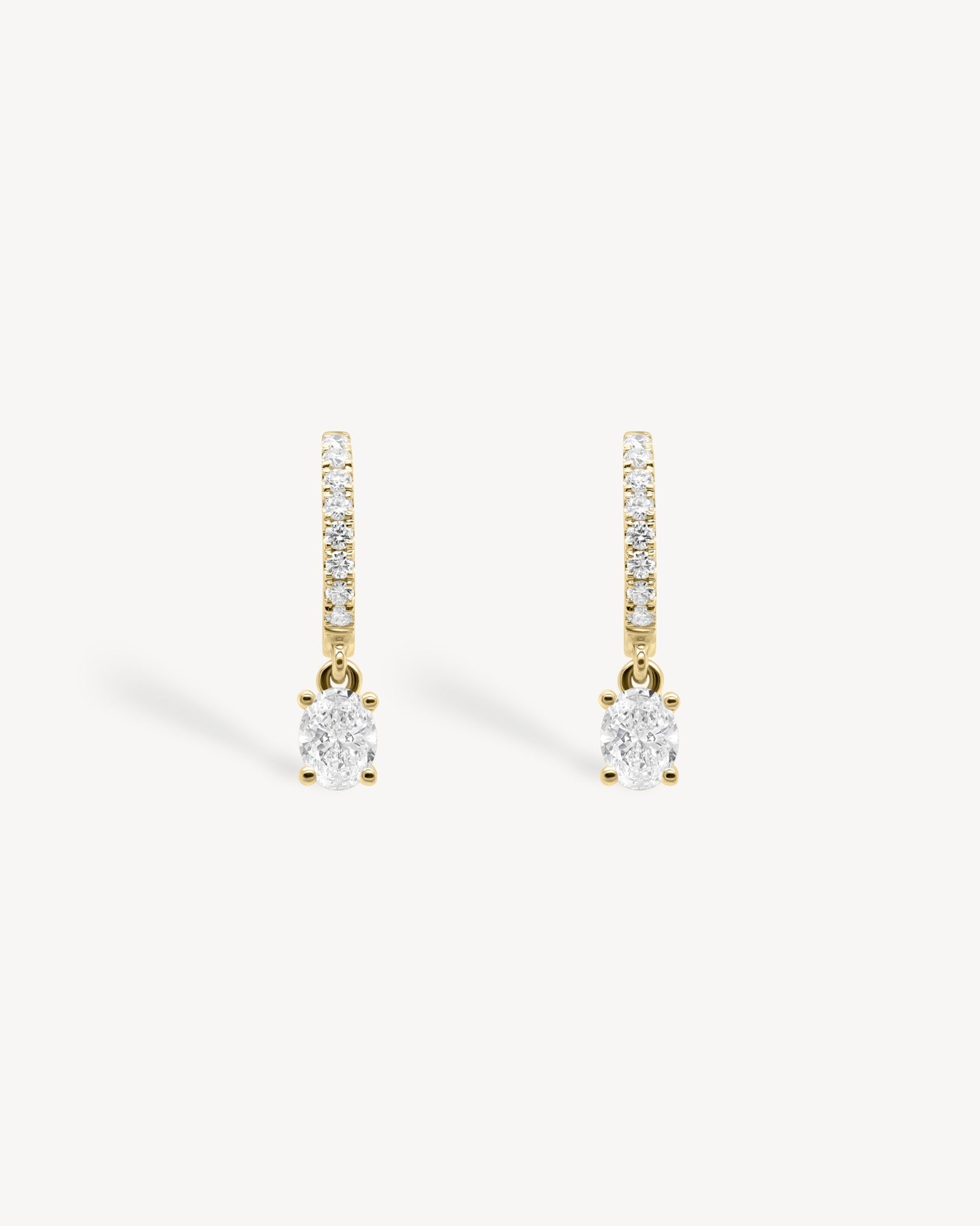 1.0 CT Round Bezel Solitaire Lab Grown Diamond Earrings