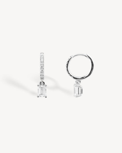 1.0 CT Round Bezel Solitaire Lab Grown Diamond Earrings
