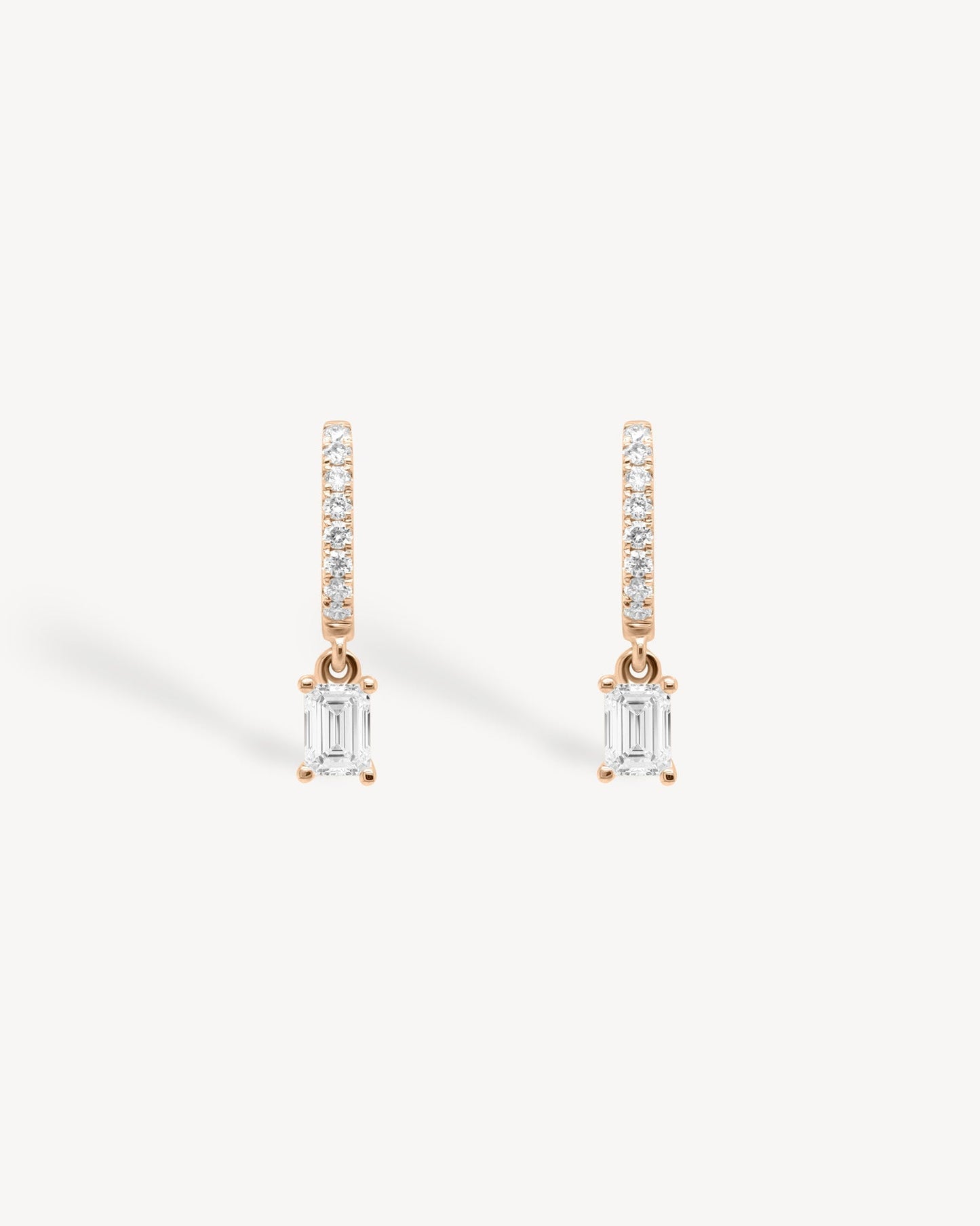 1.0 CT Round Bezel Solitaire Lab Grown Diamond Earrings