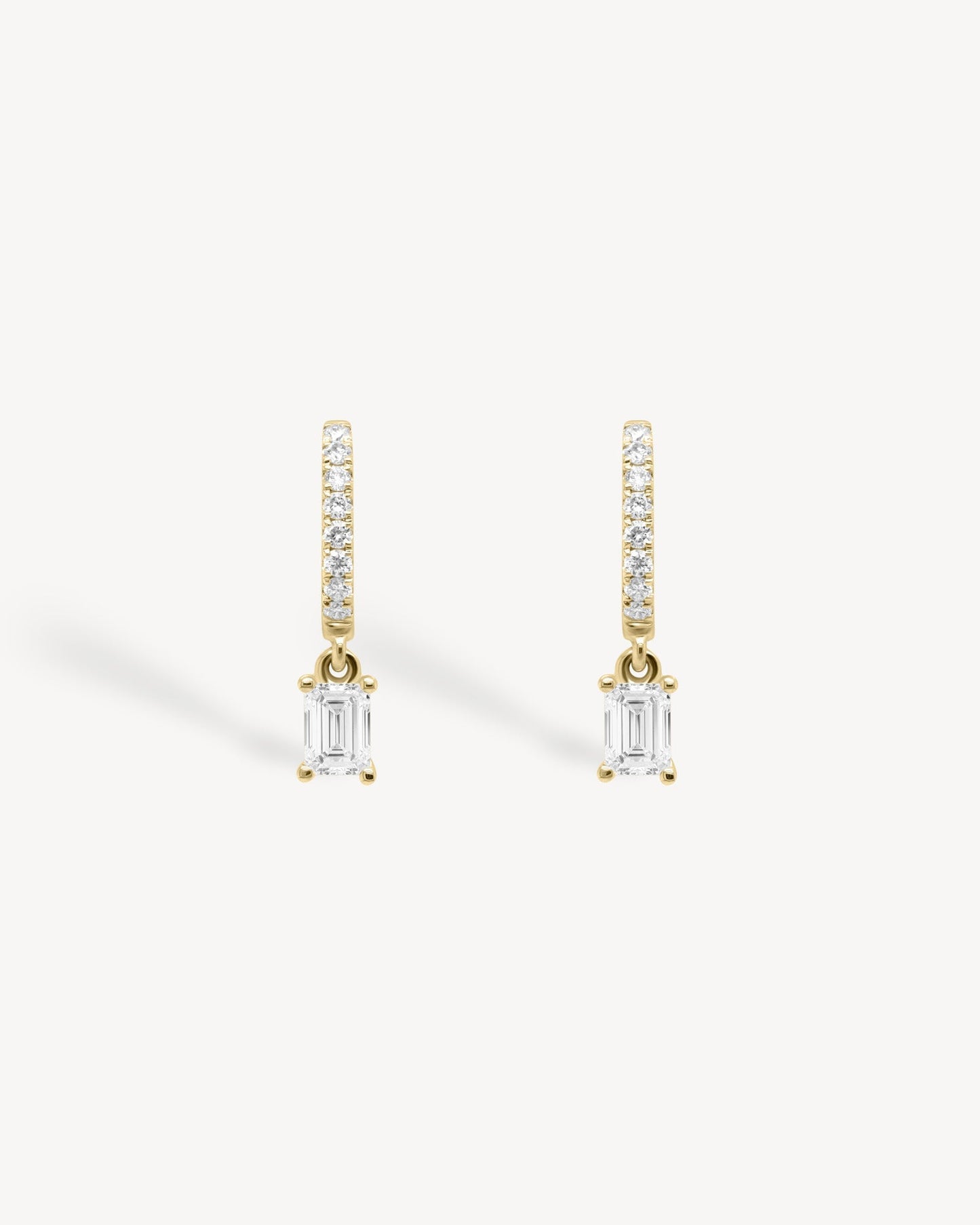 1.0 CT Round Bezel Solitaire Lab Grown Diamond Earrings