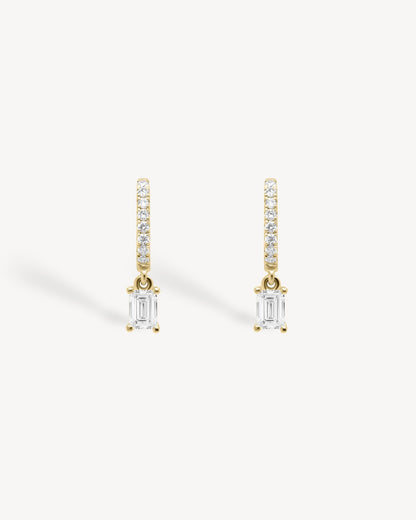 1.0 CT Round Bezel Solitaire Lab Grown Diamond Earrings