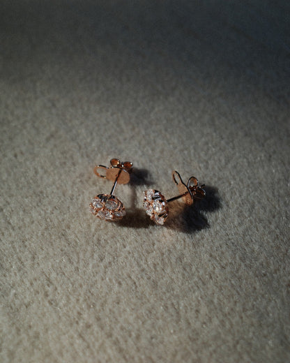 1.0 CT Round Bezel Solitaire Lab Grown Diamond Earrings