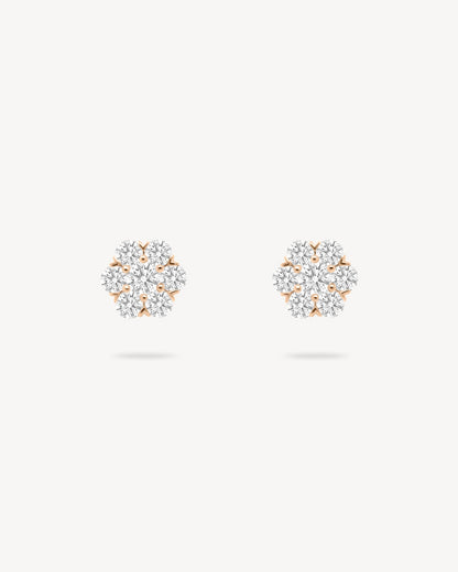 1.0 CT Round Bezel Solitaire Lab Grown Diamond Earrings