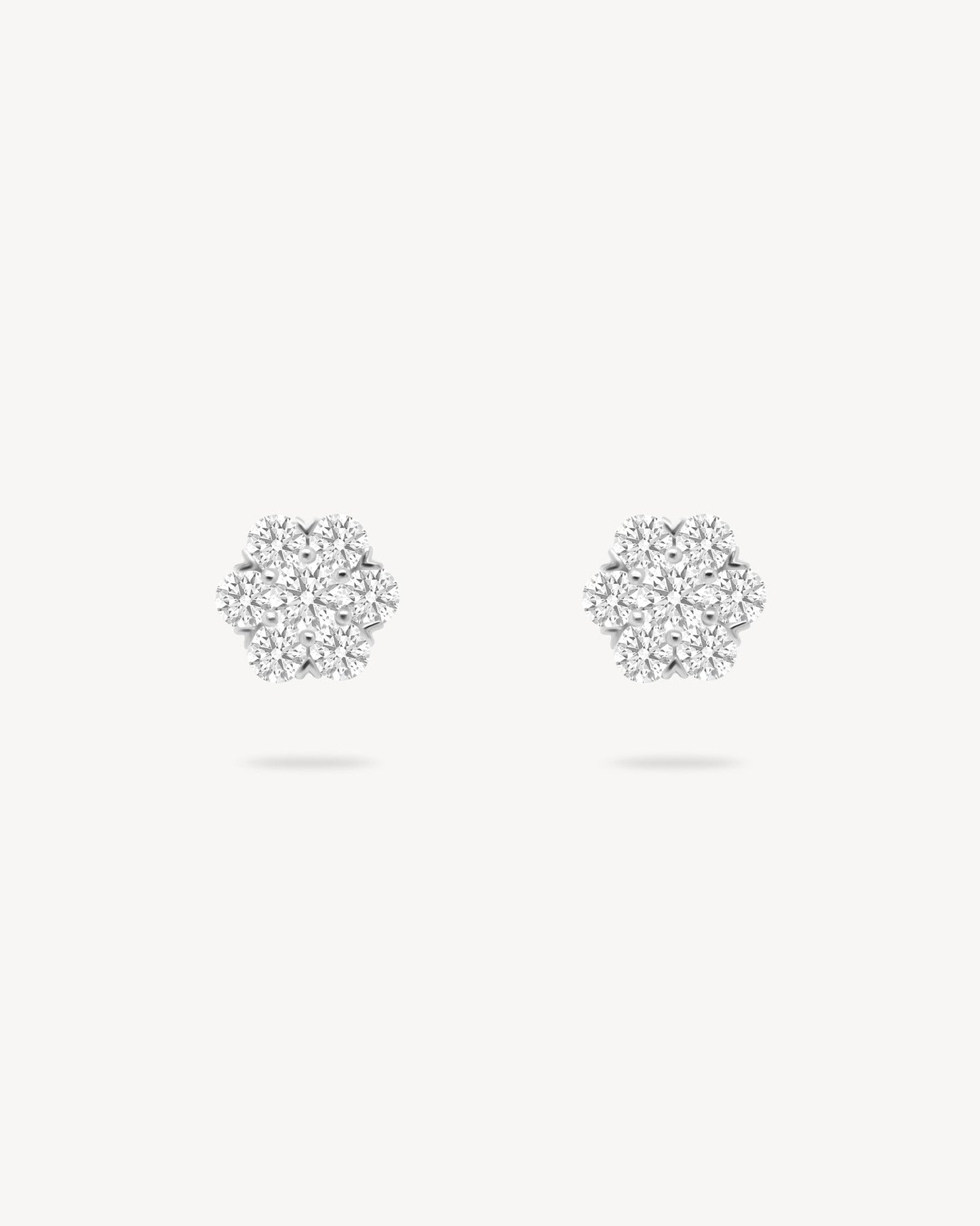 1.0 CT Round Bezel Solitaire Lab Grown Diamond Earrings